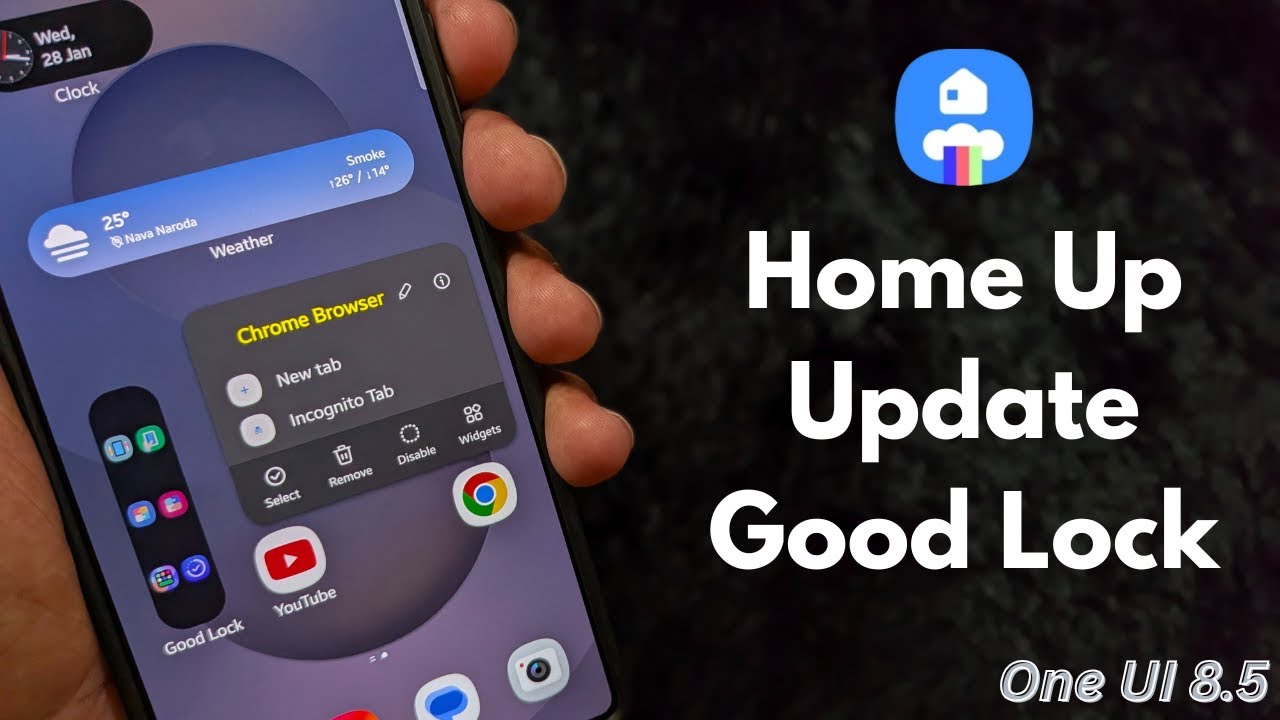 What's New in Home Up Update for One UI 8.5 | All Changes