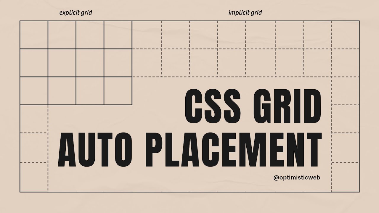 How CSS GRID AUTO PLACEMENT does all the work for you!