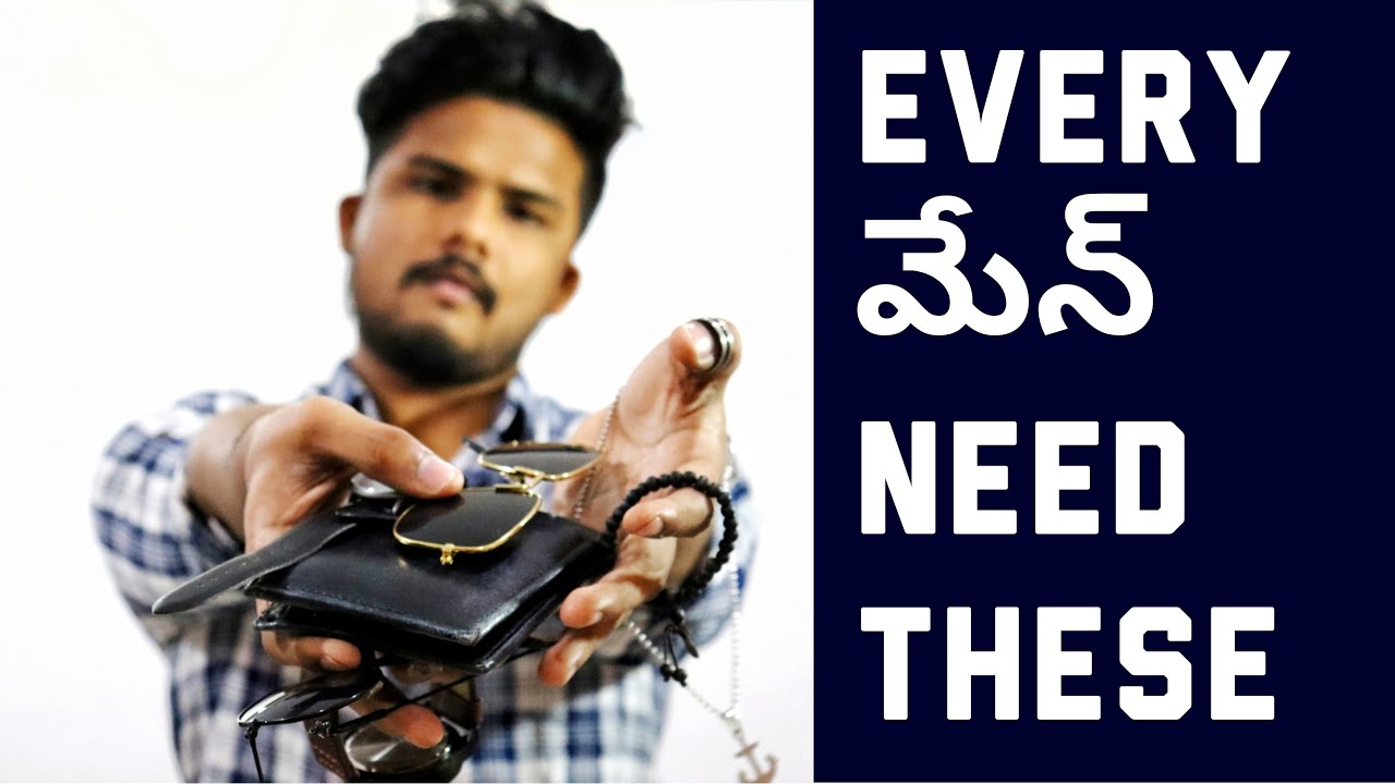 MEN'S ACCESSORIES EVERY guy NEEDS || in telugu || The Fashion Verge by Ganesh.Bugatha
