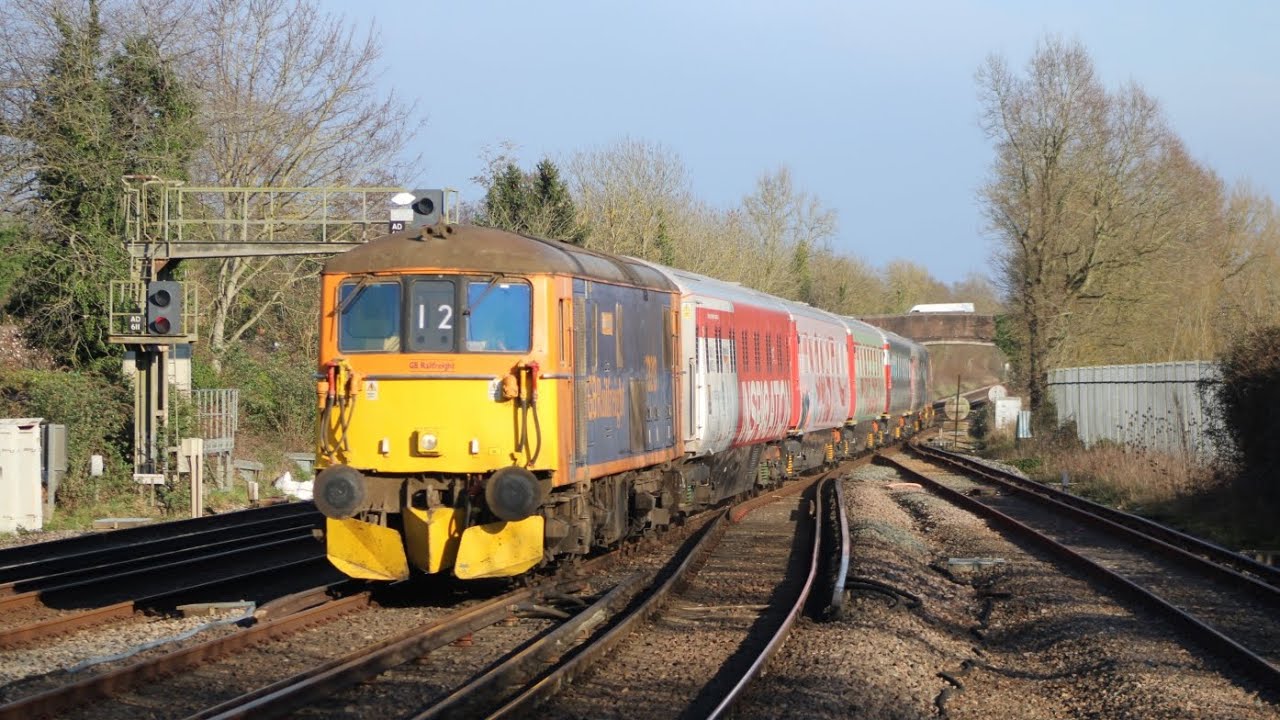Railway2️⃣0️⃣0️⃣ Inspiration train with Gbrf 73s & hired Swietelsky 37607 on the UTU 04/03/2026.