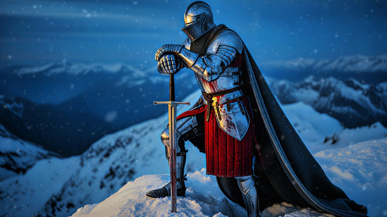 lonely vigil on the mountain top