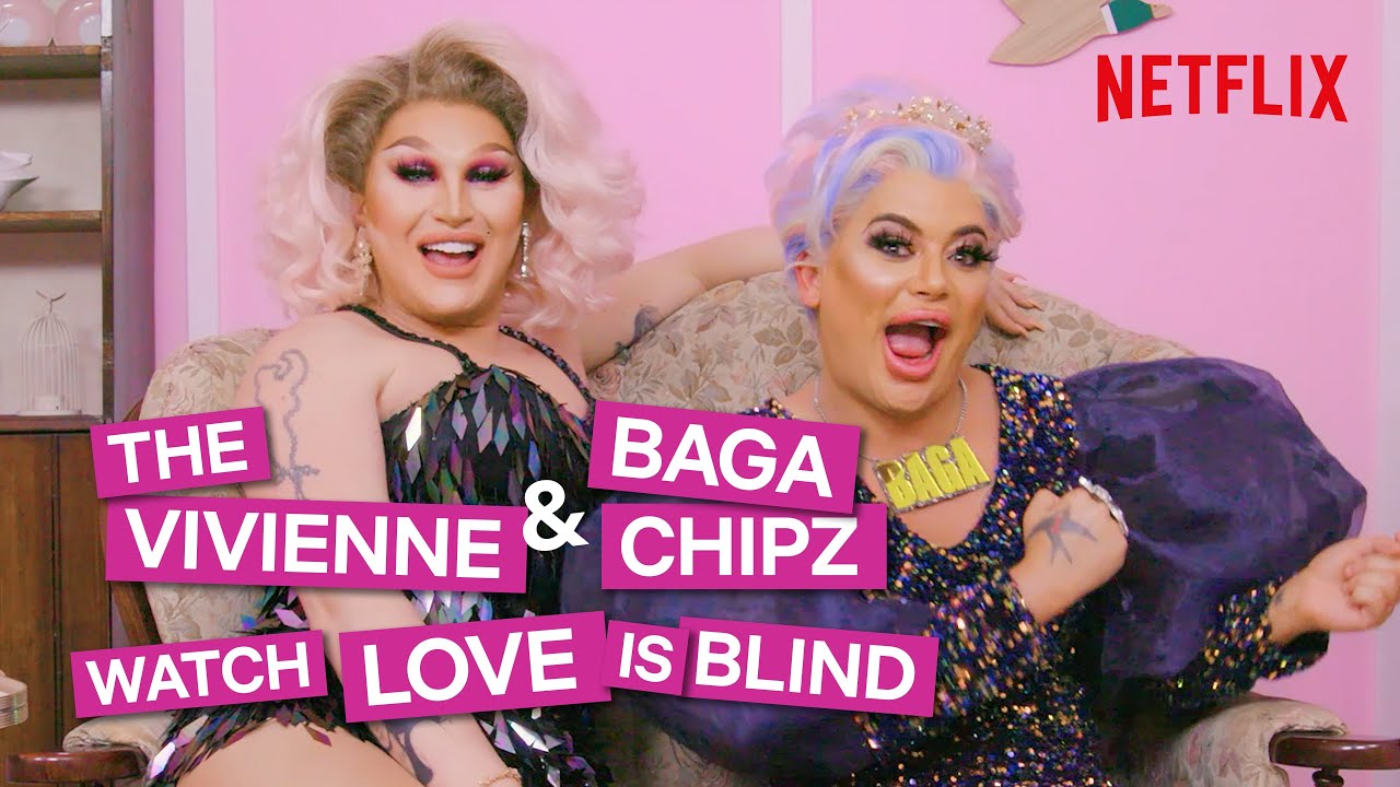 Drag Queens Baga Chipz and The Vivienne React To Love Is Blind | I Like To Watch UK Ep2