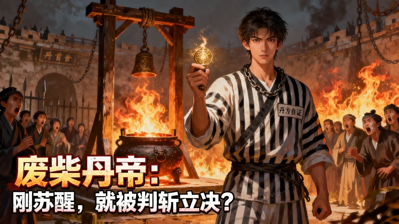 第一集《廢柴丹帝：剛甦醒，就被判斬立決？》前世丹帝炸爐重生，卻穿成被誣陷玷污聖女的紈絝，眼看就要斬首，他反手掏出上古丹方自證清白，把執法殿全員嚇跪！#小說#玄幻#修仙#小說推薦#仙侠#漫畫#漫畫解說