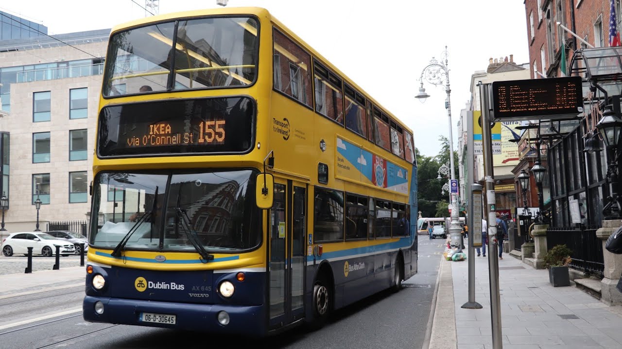 A Ride On Dublin Bus Alexander Dennis Volvo ALX400 B7TL (AX645) on route 155 to IKEA