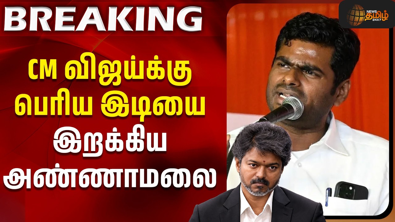 Annamalai | CM Vijay | TVK We The Leaders | CM விஜய்க்கு பெரிய இடியை இறக்கிய அண்ணாமலை
