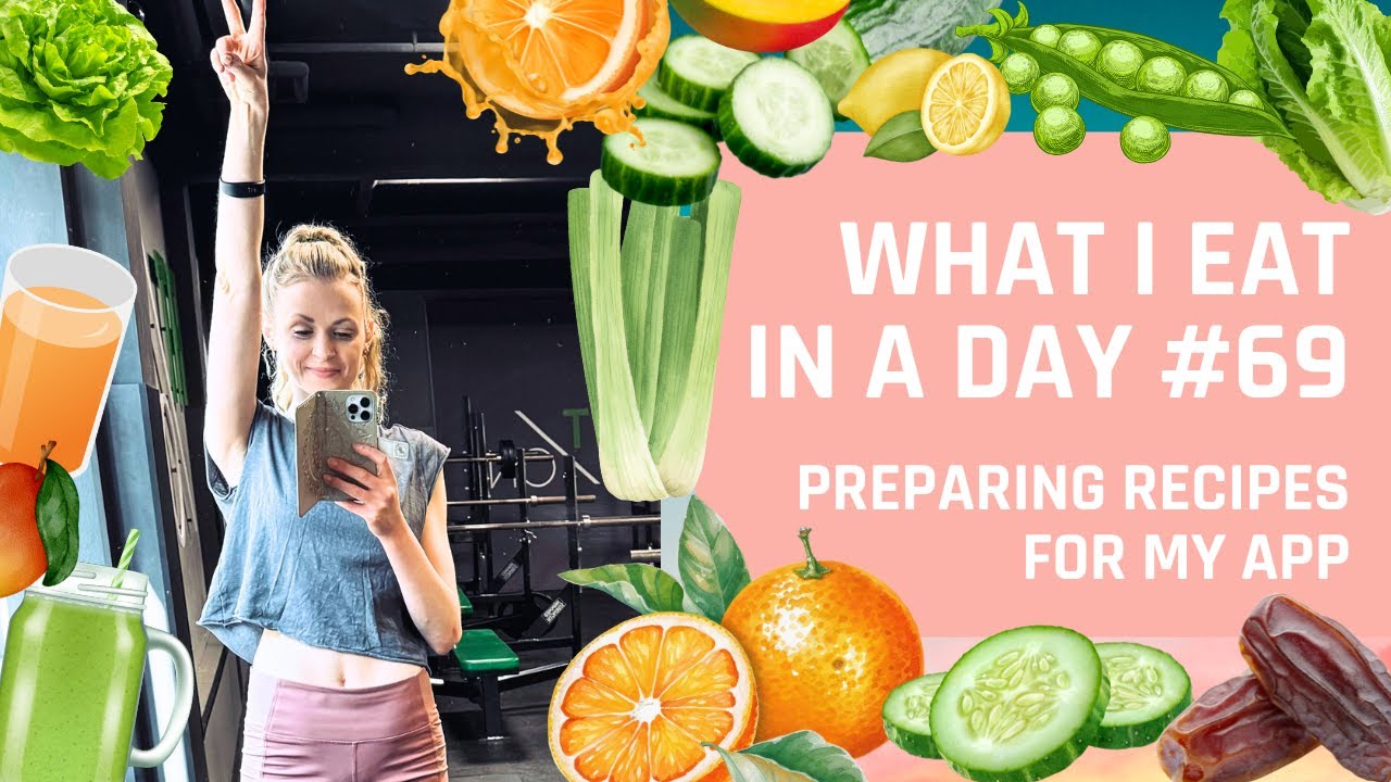 WHAT I EAT IN A DAY #69 - PREPARING RECIPES FOR MY APP 🥬🍊🥭🫛 #rawvegan