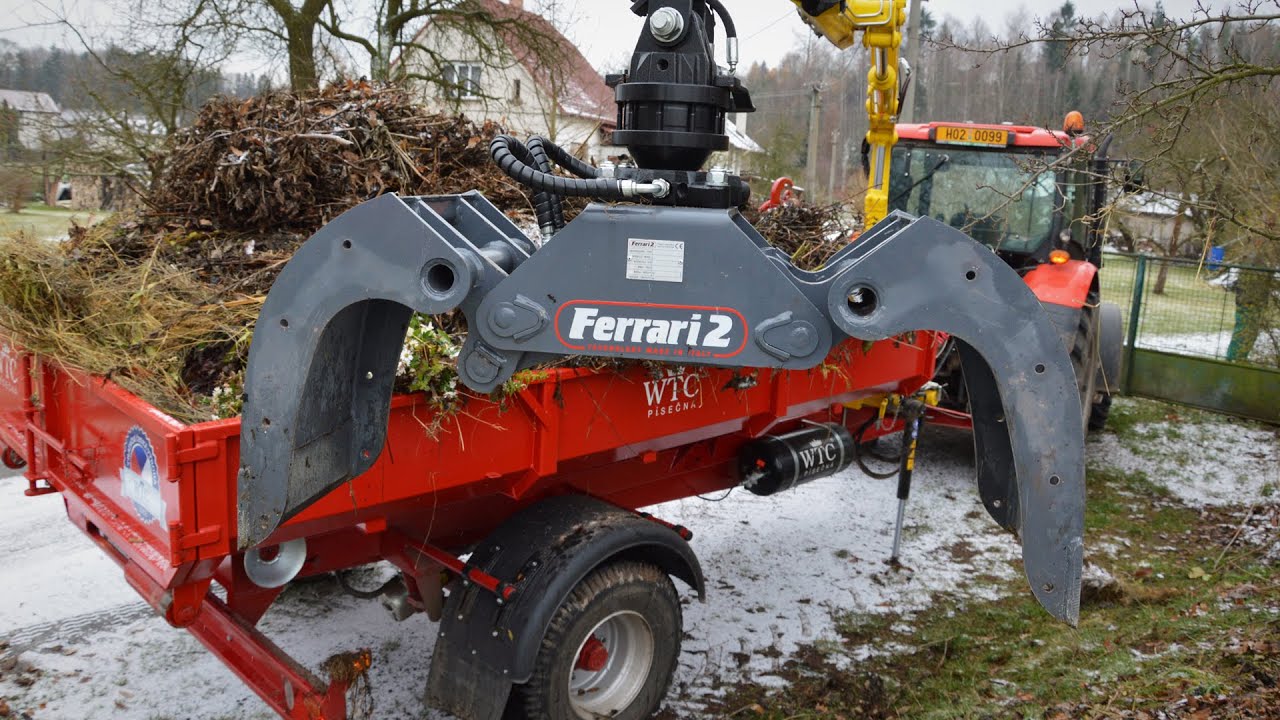 Traktorový nosič kontejnerů PORTÝR 5 s hydraulickou rukou HYVA CRANE - WTC Písečná