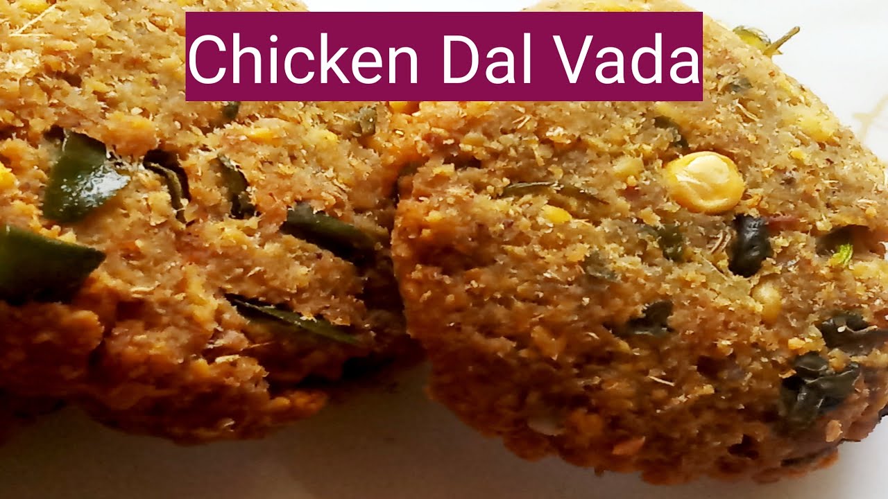 Chicken Dal Vada Recipe || Crispy & Tasty Chicken Vada || Aaha Enna Suvai