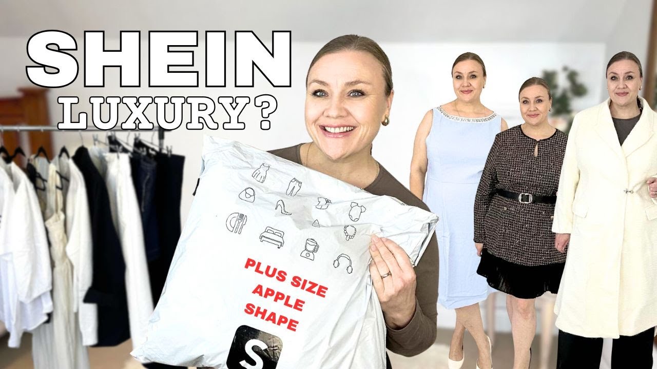 DOES SHEIN DO LUXURY ?? MOTF COLLECTION plus size try on haul apple shape