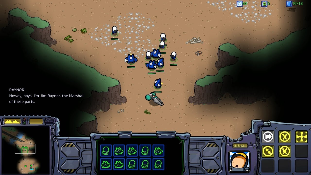 StarCraft: Cartooned (Carbot Remastered) Кампания, миссия терранов 1 — Wasteland