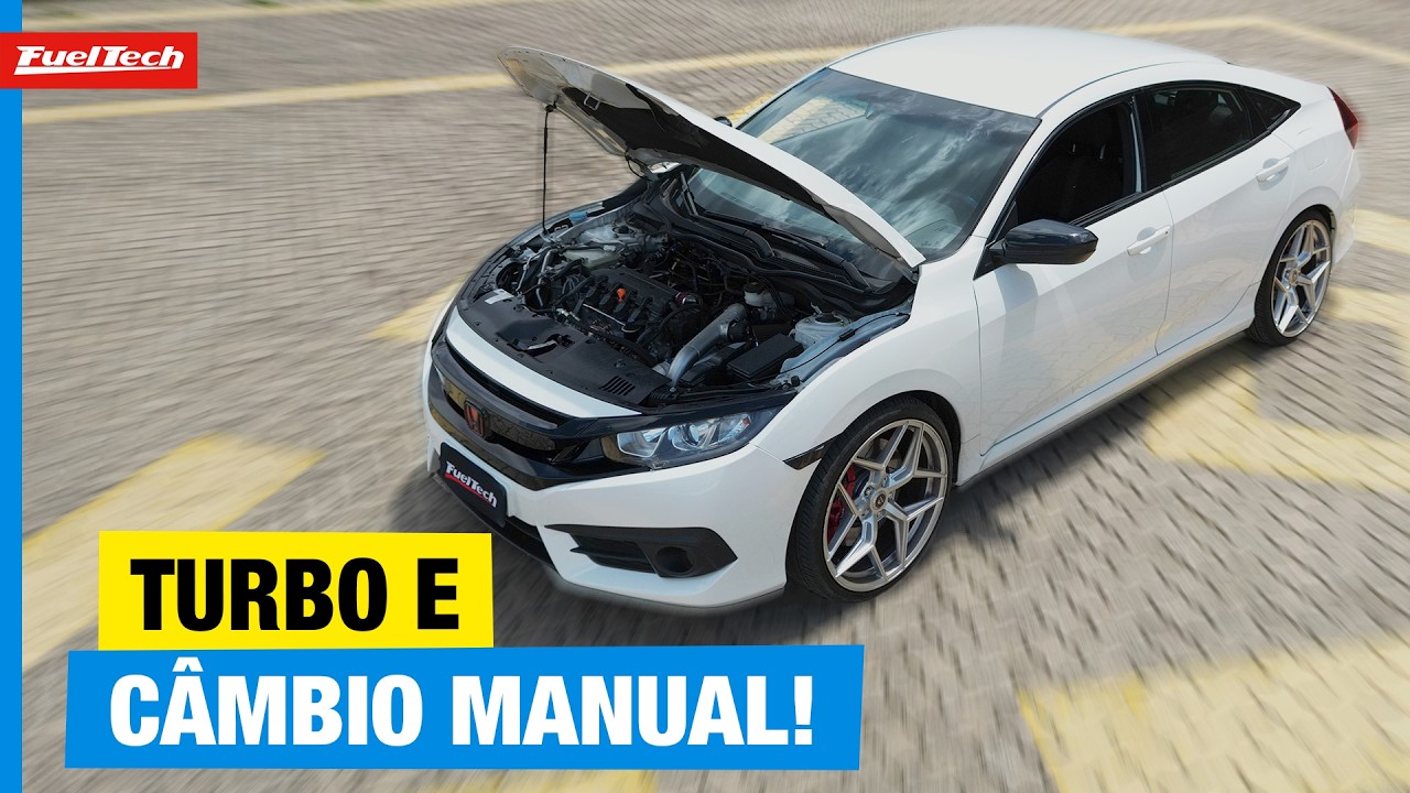 Honda Civic G10 agora é turbo, com FuelTech e câmbio manual!