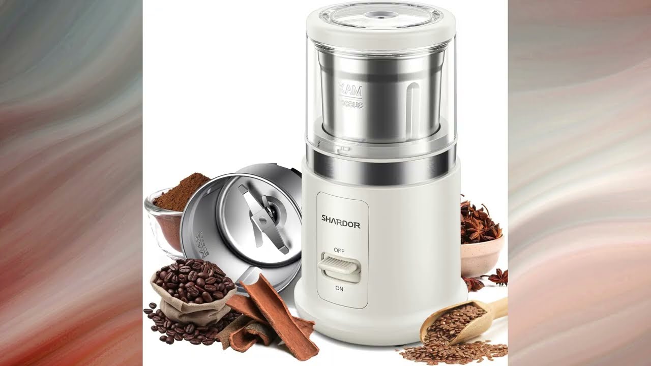 SHARDOR One Touch Coffee Grinder Electric, Spice, Herb, For Coffee Bean Spices and Seeds