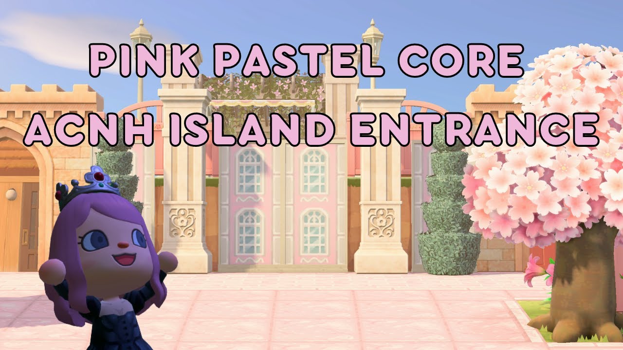 Pink Pastel Core Island Entrance Build! | Animal Crossing New Horizons