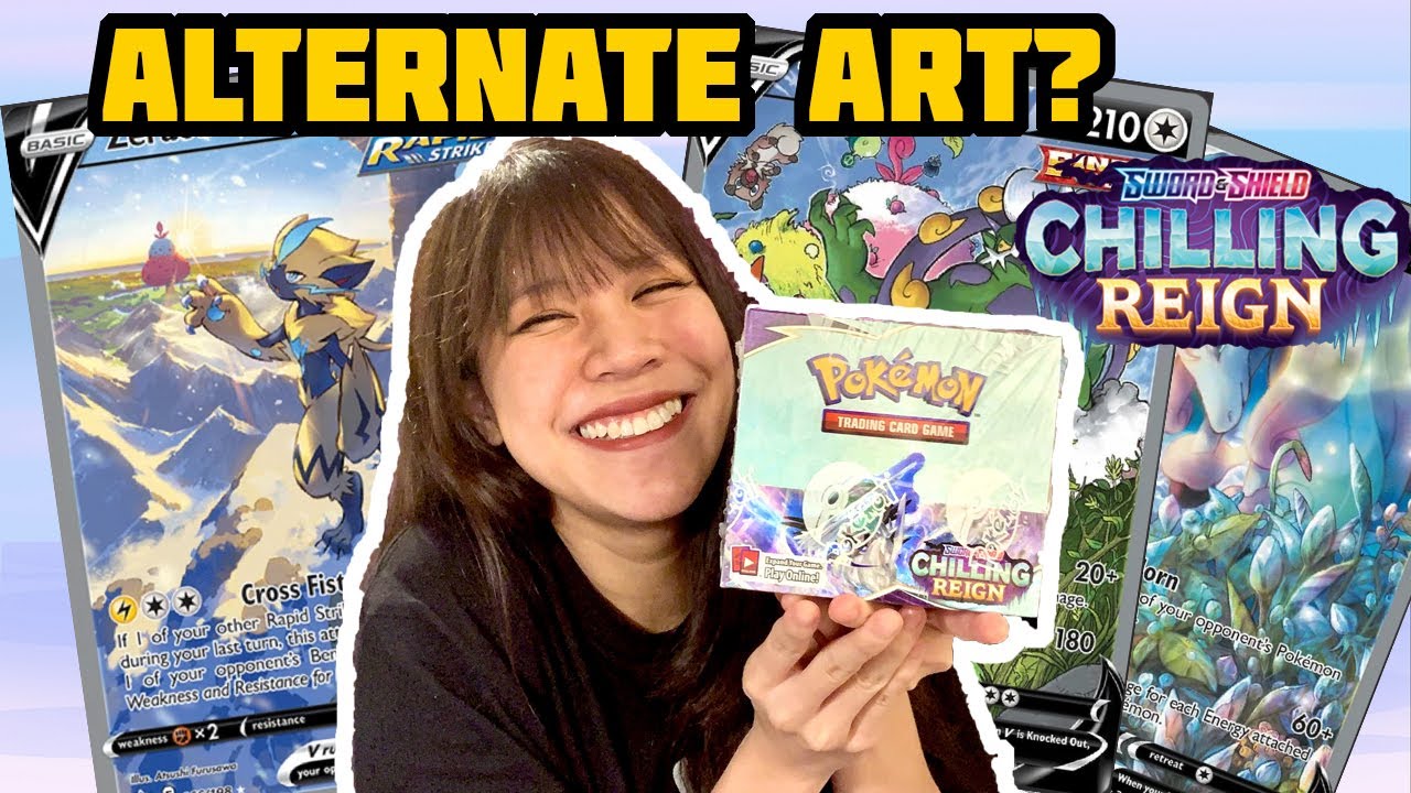 Pokemon Chilling Reign Booster Box Opening - Alternate Art card pulled!