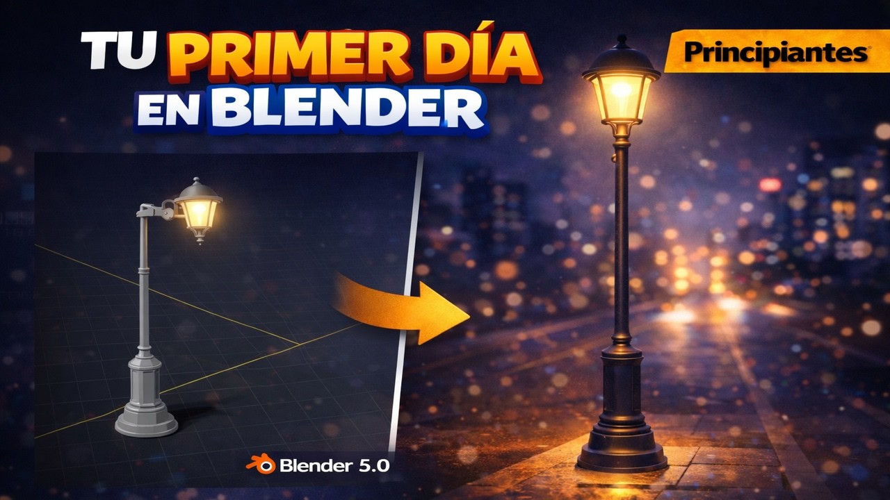 TU PRIMER DIA EN BLENDER | Tutorial Principiantes Blender 5.0