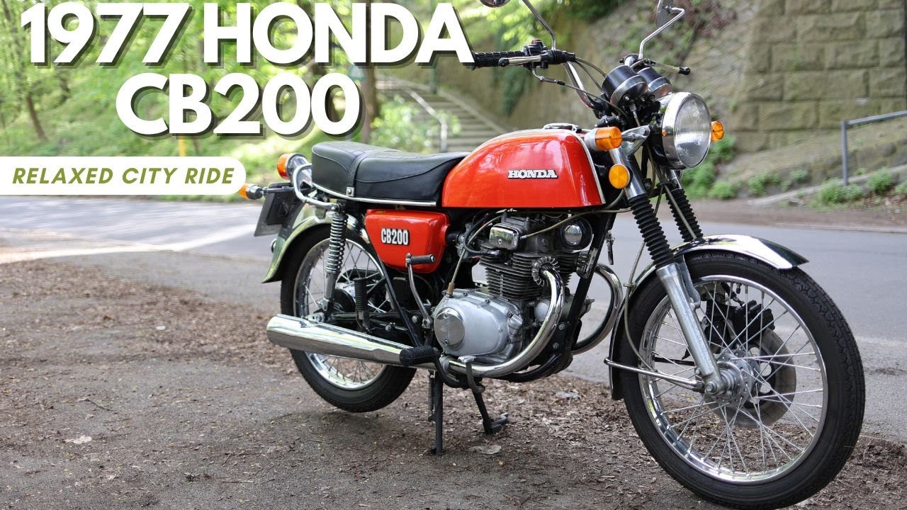 City Cruising with Classic Style: 1977 Honda CB200 Ride