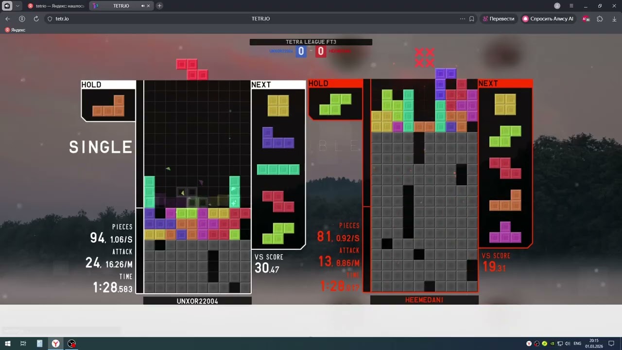TETR.IO League: UNXOR22004 vs HEEMEDANI