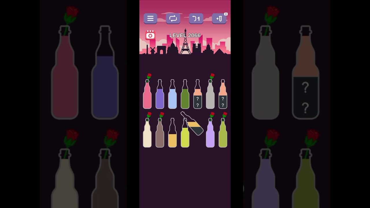 water sort puzzle -sort color puzzle game level 2066 to 2068