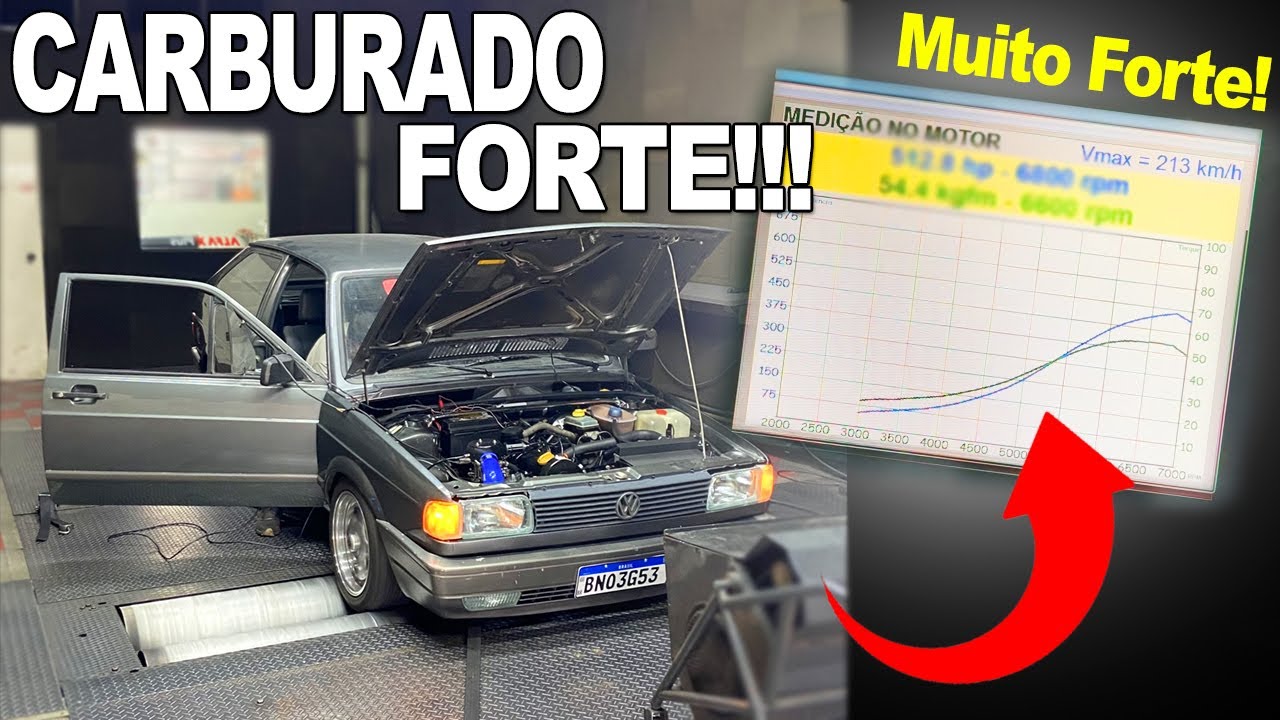 PASSEI O GOL TURBO CARBURADO NO DINO - FICOU MUITO FORTE !!!