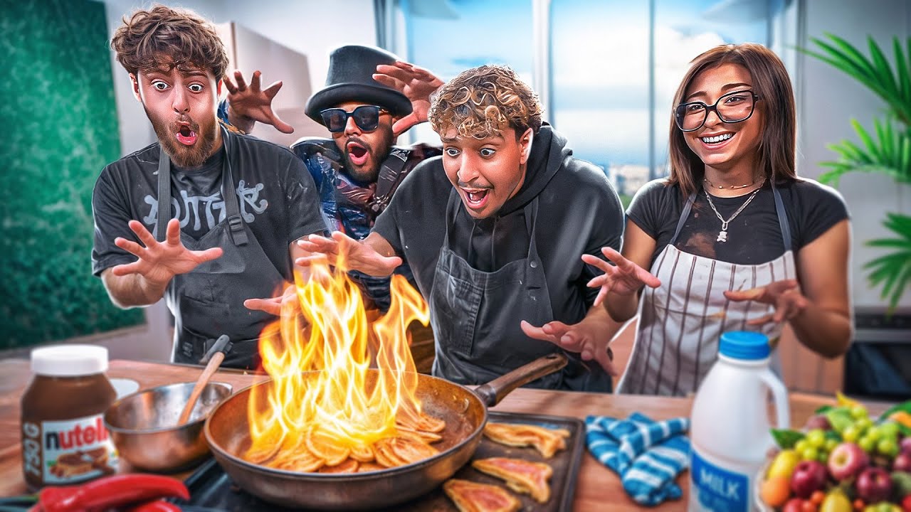 Les PIRES cuisiniers de FRANCE (On a failli se faire virer) avec BYILHAN, NICO et HELYDIA