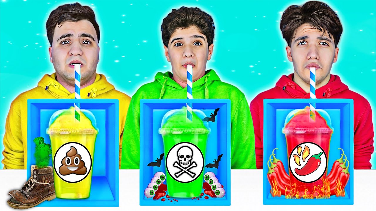 تحدي لا تختار الشراب 🍷الخطأ مع العقاب ❌ مروان اتصدم من الي شربه 😱🔥