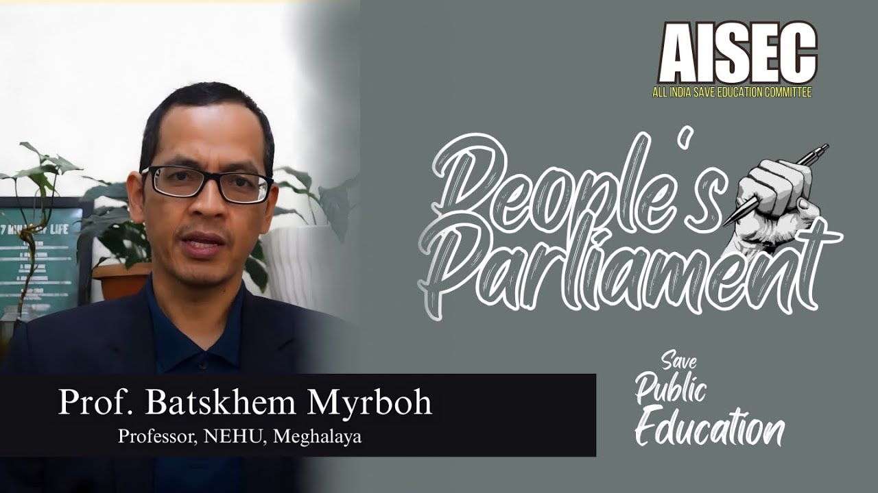 Prof. Batskhem Myrboh, Professor, NEHU Meghalaya