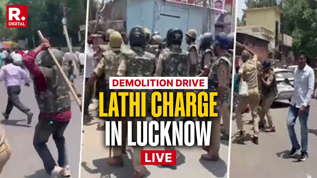 BREAKING: Police Lathi Charge During Lucknow Bulldozer Action | Advocates Protest LIVE