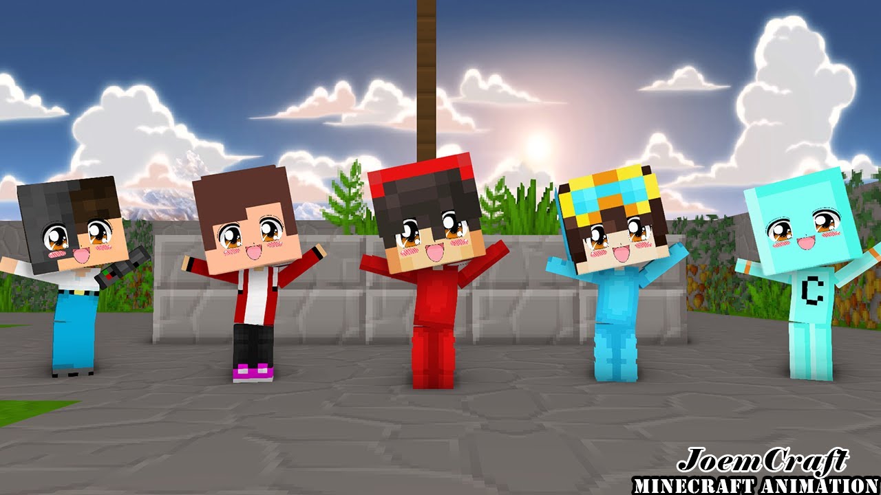 CASH, NICO, MAIZEN, CRAFTEE AND BIONIC | CHICKEN WINBGS MEME | HERO TONIGHT - Minecraft Animation