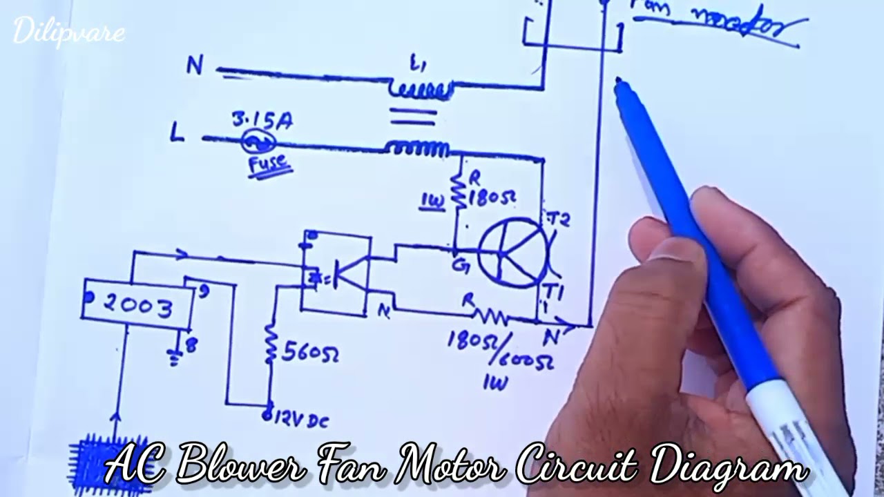 LG split AC Blower Fan Motor Circuit Diagram
