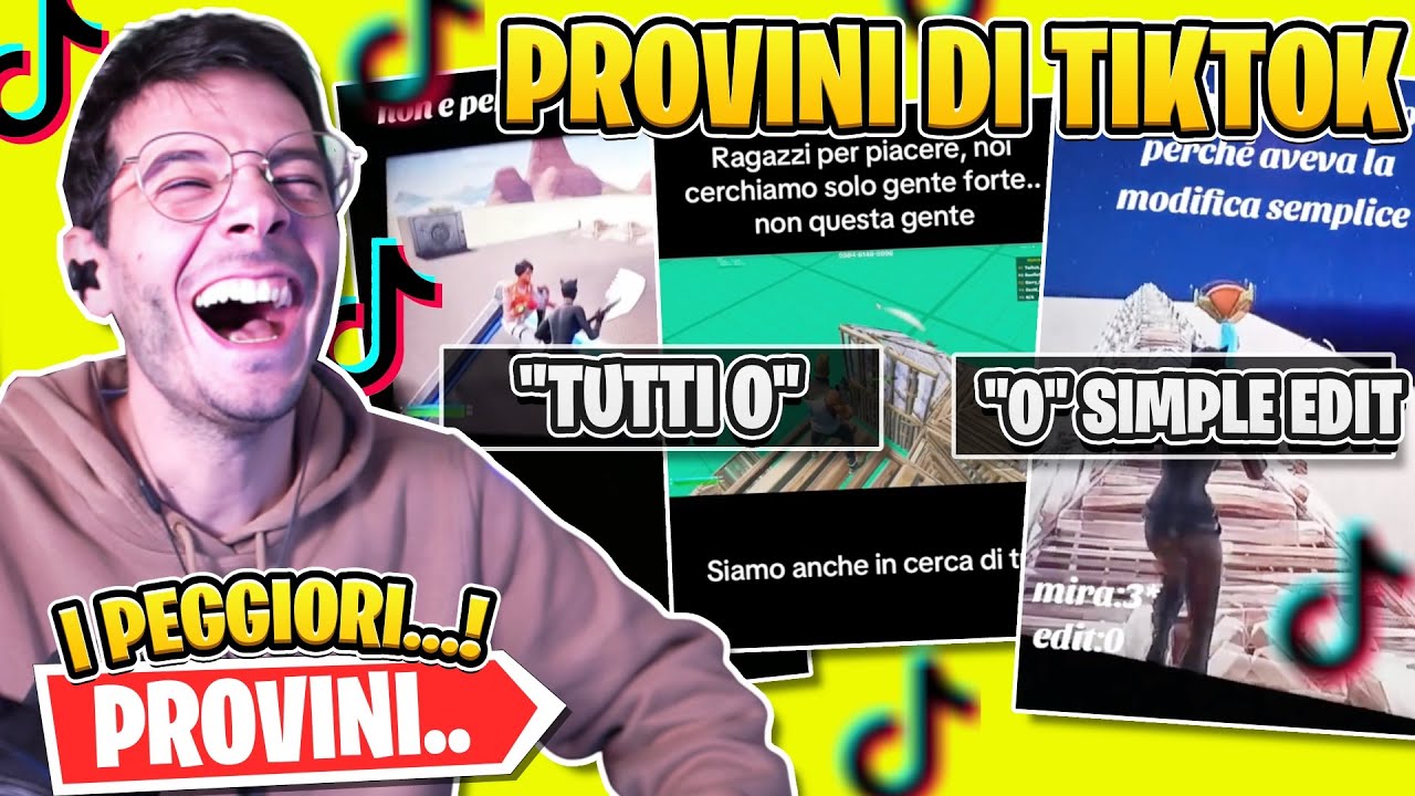 I PEGGIORI PROVINI DI SEMPRE Di Tiktok su Fortnite? 😂 