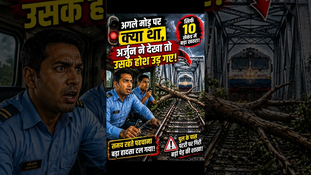 train ki Patari per Tut kar Gira Ped 😰😨