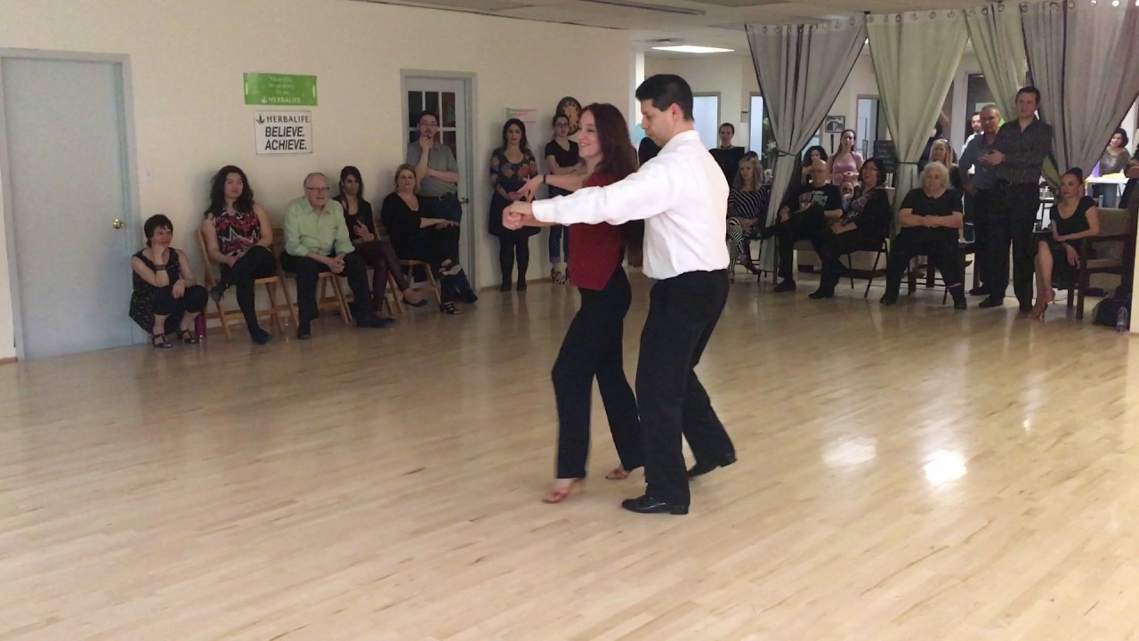 West Coast Swing demo at Universal Dance Studio