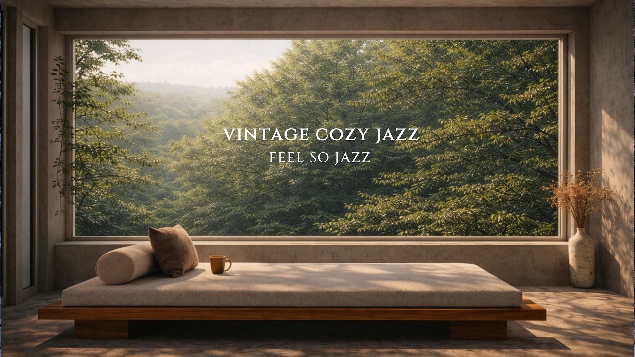 Cozy Jazz Playlist 🌿 Исцеляющий кафе-джаз с видом на лес