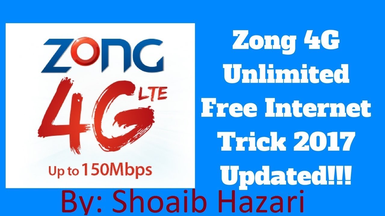 Zong free internet 100% working trick latest Sep 2017 Shoaib Hazari