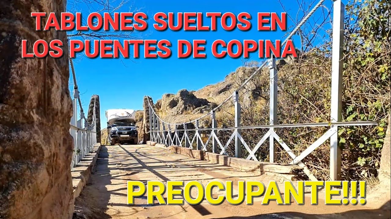 🌉Los PUENTES colgantes DE COPINA , CORDOBA Argentina