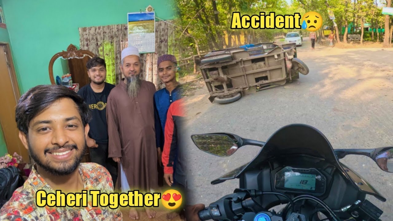 মারাত্মক Accident করার পরও বেচেঁ গেল লোকটি😍সবাই মিলে হুজুরের বাসায় সেহেরী করলাম🥰@Omor On Fire