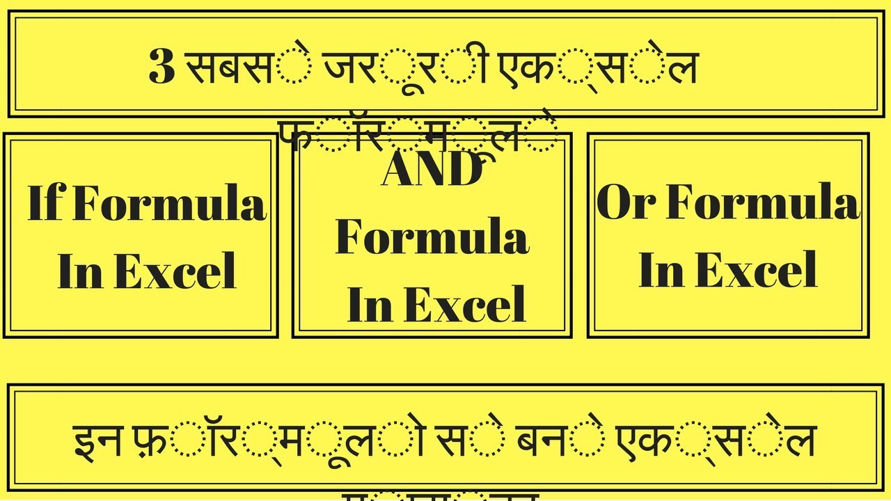AND , OR & IF Excel Formula Live Training