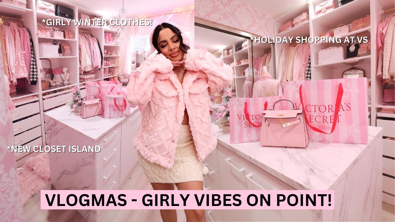 VLOGMAS ❄️ - Date Night, Girly Try On Haul, Victorias Secret Shop with me, New Closet Island,