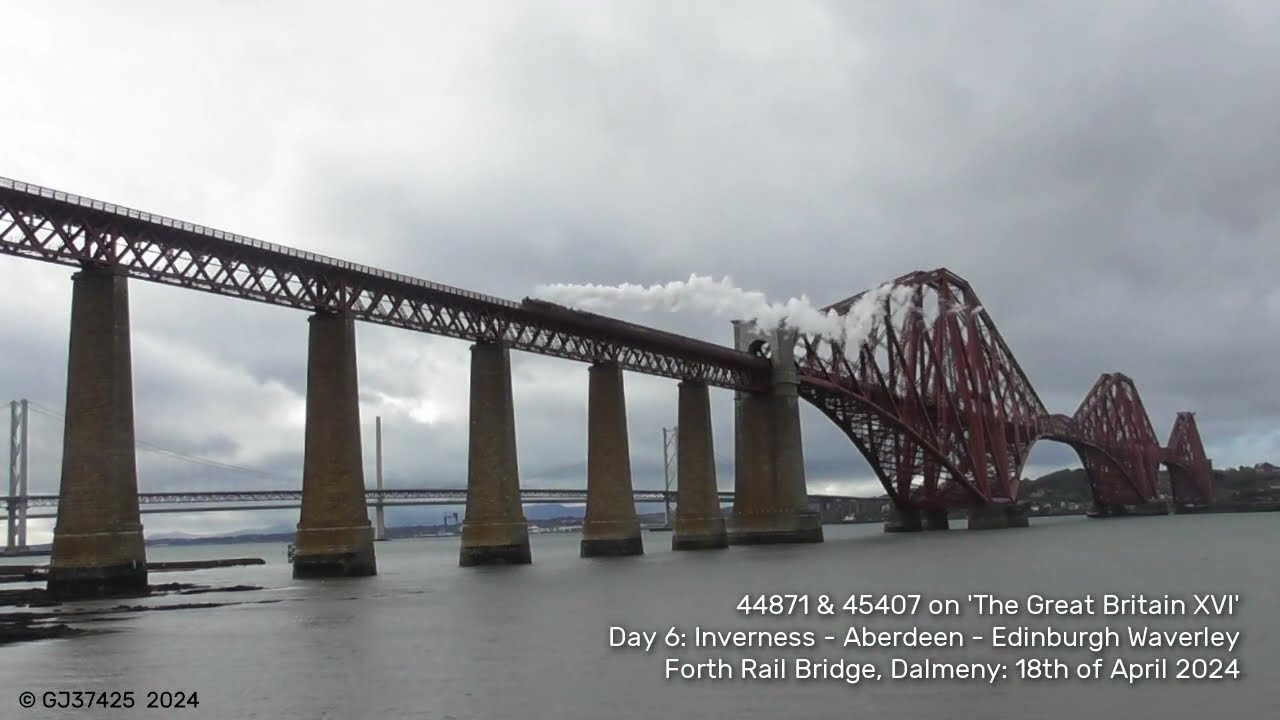 44871 & 45407 on The Great Britain XVI Day 6 back to Edinburgh: 18/04/24