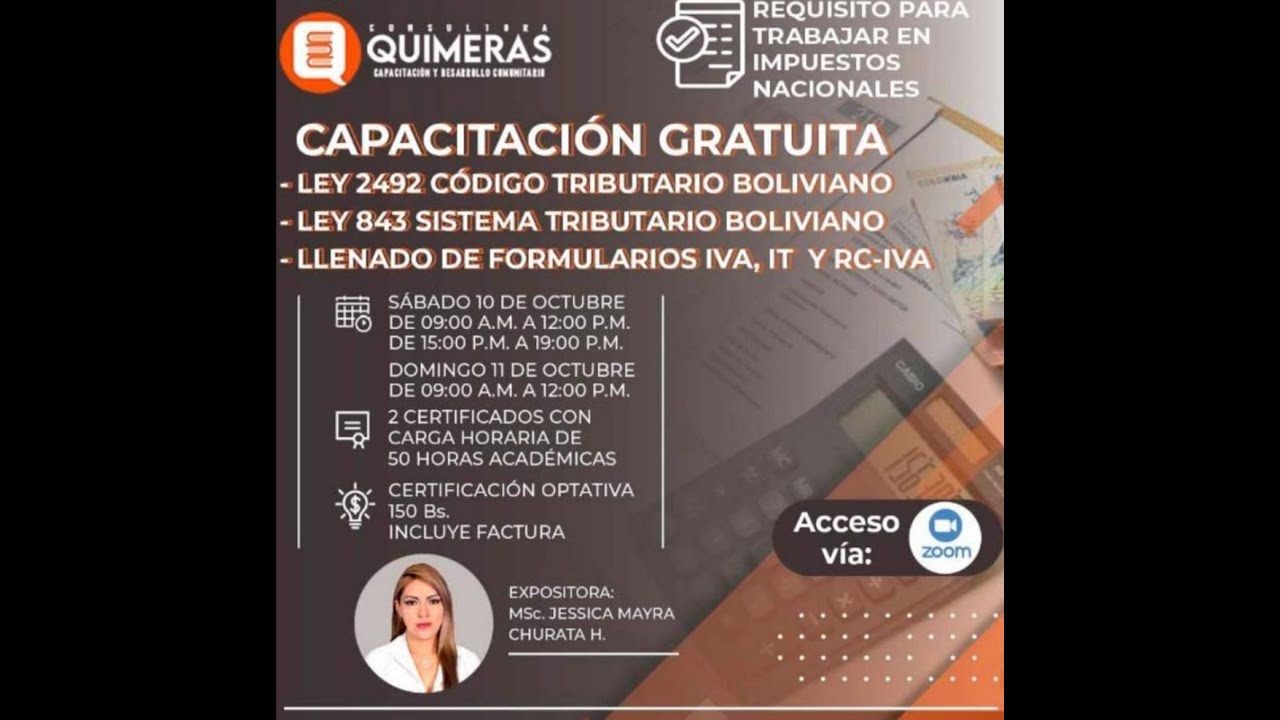 CAPACITACIÓN DE LA LEY 2492 CÓDIGO TRIBUTARIO BOLIVIANO 