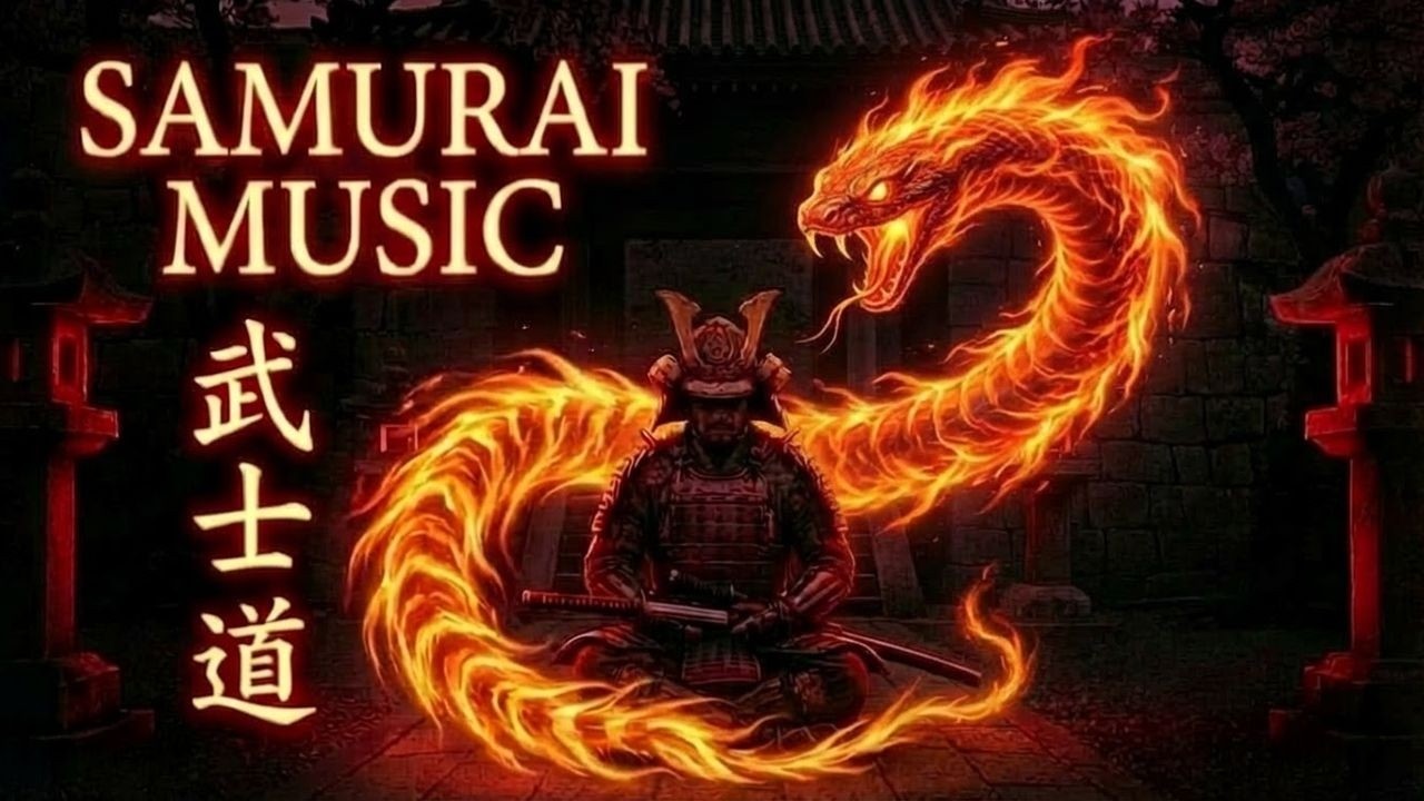 Dark Zen Meditation Music | Samurai Warrior Instrumental | Tranquility and Peace | 勇気
