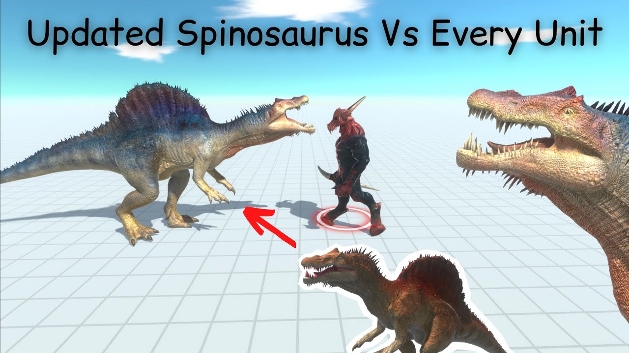 Updated Spinosaurus Vs Every Unit ARBS |Animal Revolt Battle Simulator [Who Is The Strongest]