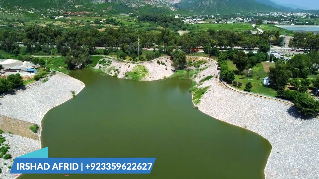 Multi Garden B17  Islamabad Dam Drone View