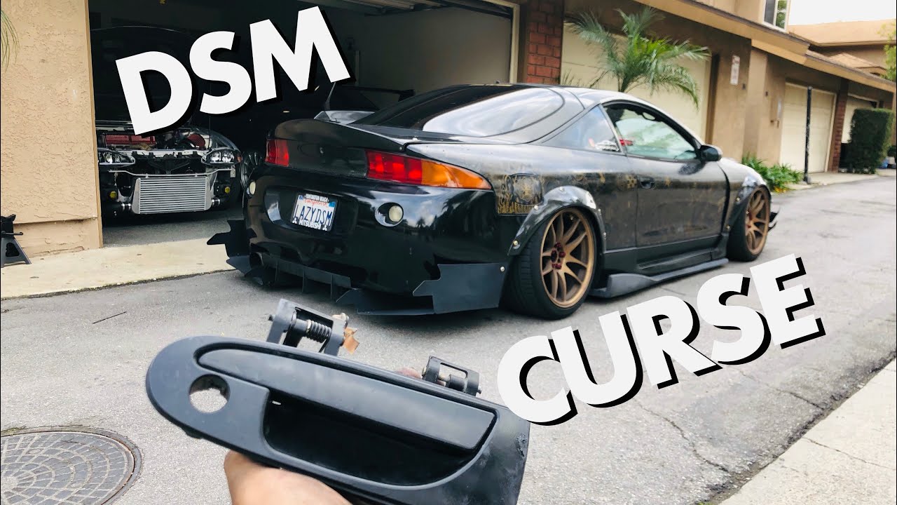 1995 MITSUBISHI ECLIPSE DOOR HANDLE INSTALL !!