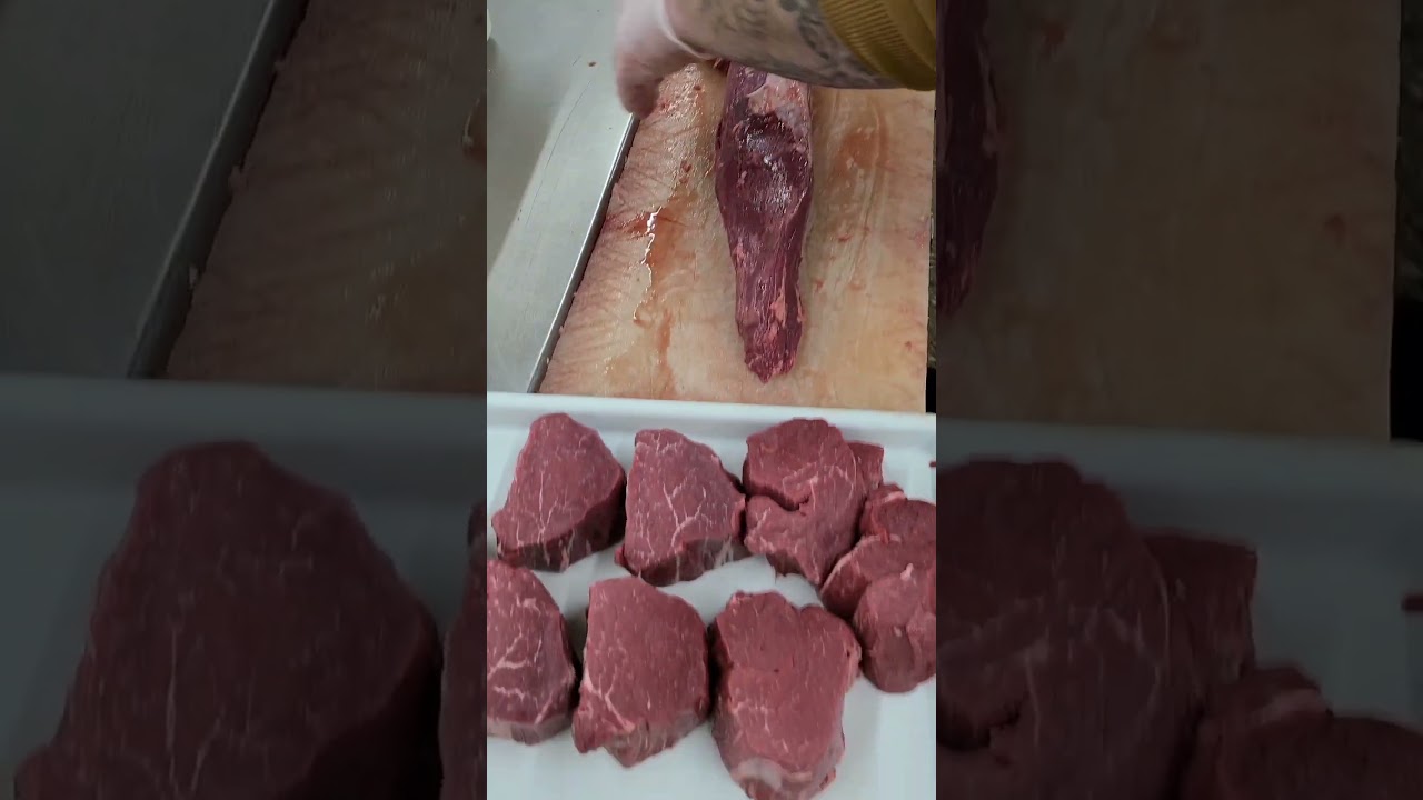 filet mignon is the center cut of the Beef Tenderloin! #fooduniversallanguage #meatlife #steak