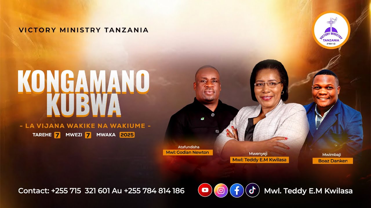 Kongamano la Vijana Live Stream | Mwl. Godian Newton | Delux Sinza