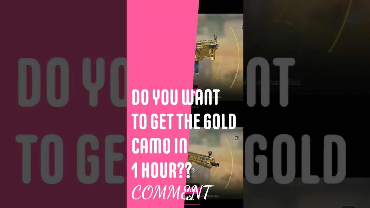 *IN ONE HOUR* UNLOCK GOLD CAMO OF ANY GUN IN CODM. #codmobile #gaming #codindia #codmindia #gamer
