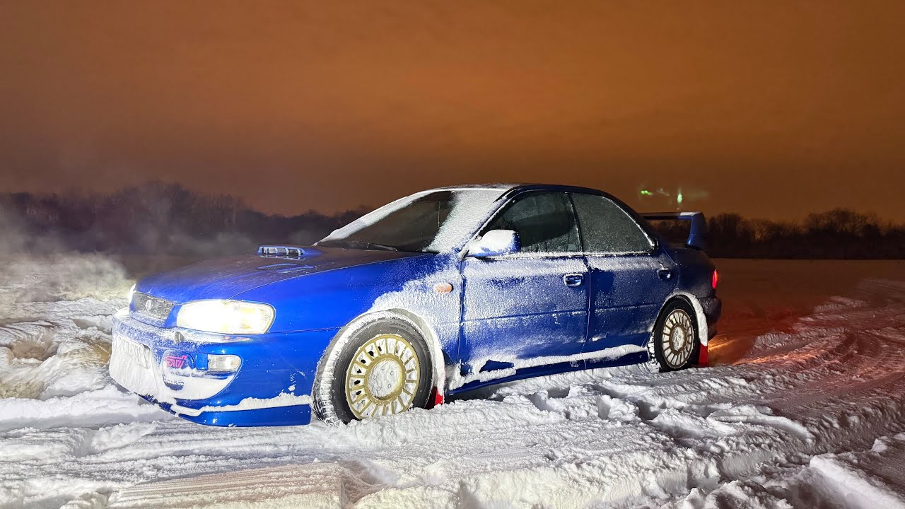 Subaru Impreza GC8 short snow fun POV