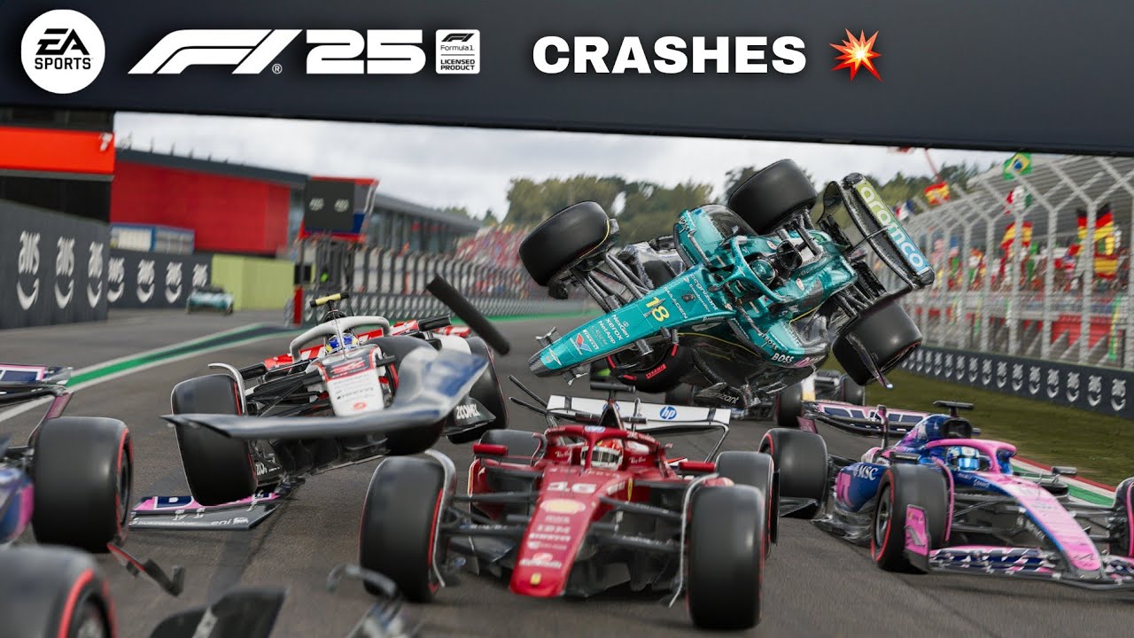 F1 2025 𝗥𝗘𝗔𝗟𝗜𝗦𝗧𝗜𝗖 CRASHES 💥 #2 *BIG DAMAGE MOD*