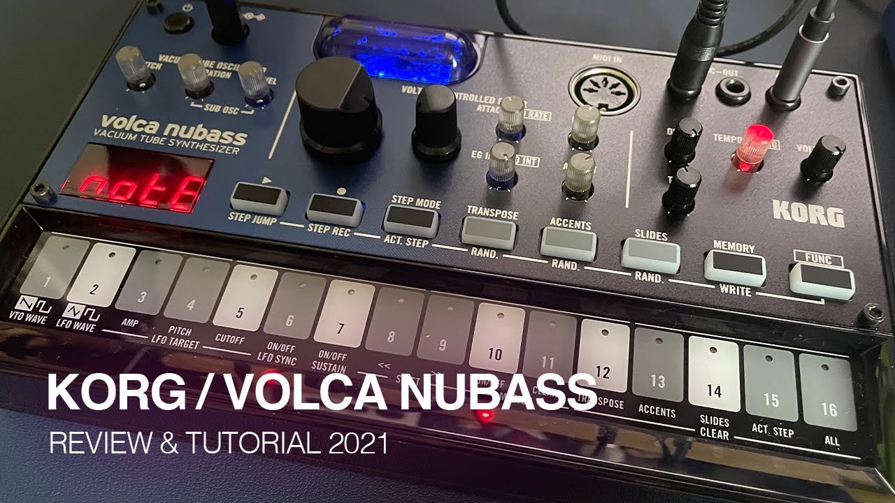 Обзор и руководство по Korg Volca Nubass 2021